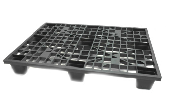 Паллет пластиковый поддон 1200х 800х160 перфорированый на ножках (ЧЕРНЫЙ)