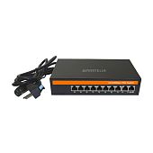IP POE Коммутатор switch ПОЕ свитч 10 портов 8+2 Mantella 120 W ВАТТ