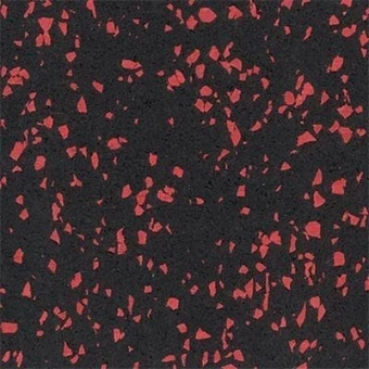 Рулонное резиновое напольное покрытие 8 мм черно-розовое 15% 