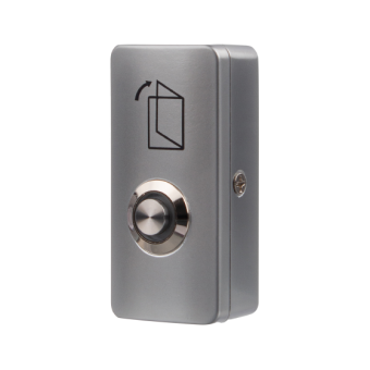 Кнопка выхода металлическая с индикацией антивандальная для СКУД