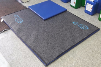 Дезинфецирующий коврик для дезинфекции обуви дезбарьер 100х200х3